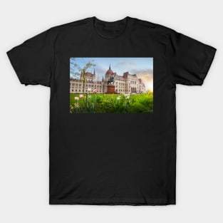 Hungarian Parliament building in Budapest, Hungary T-Shirt